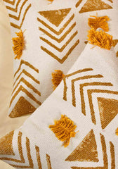 Sun and Shore Hand Block Print Cotton Cushion Cover