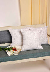 White Christmas Applique Cushion Cover